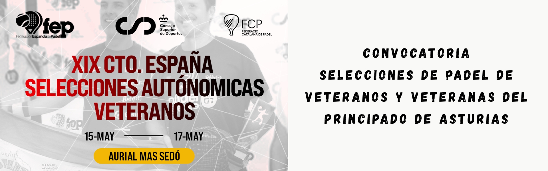 XIX CAMPEONATO DE ESPAÑA DE SELECCIONES AUTONÓMICAS DE VETERANOS 