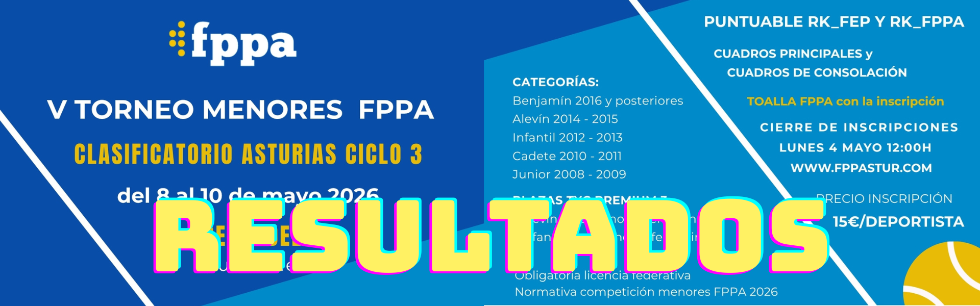 RESULTADOS TORNEO CLASIFICATORIO ASTURIAS CICLO 3
