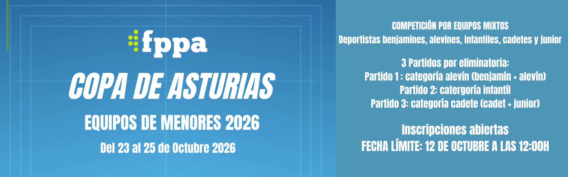 II COPA DE ASTURIAS DE EQUIPOS DE MENORES 2026