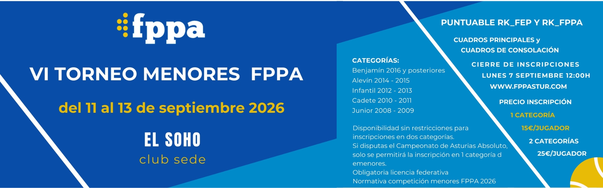 VI TONEO MENORES FPPA